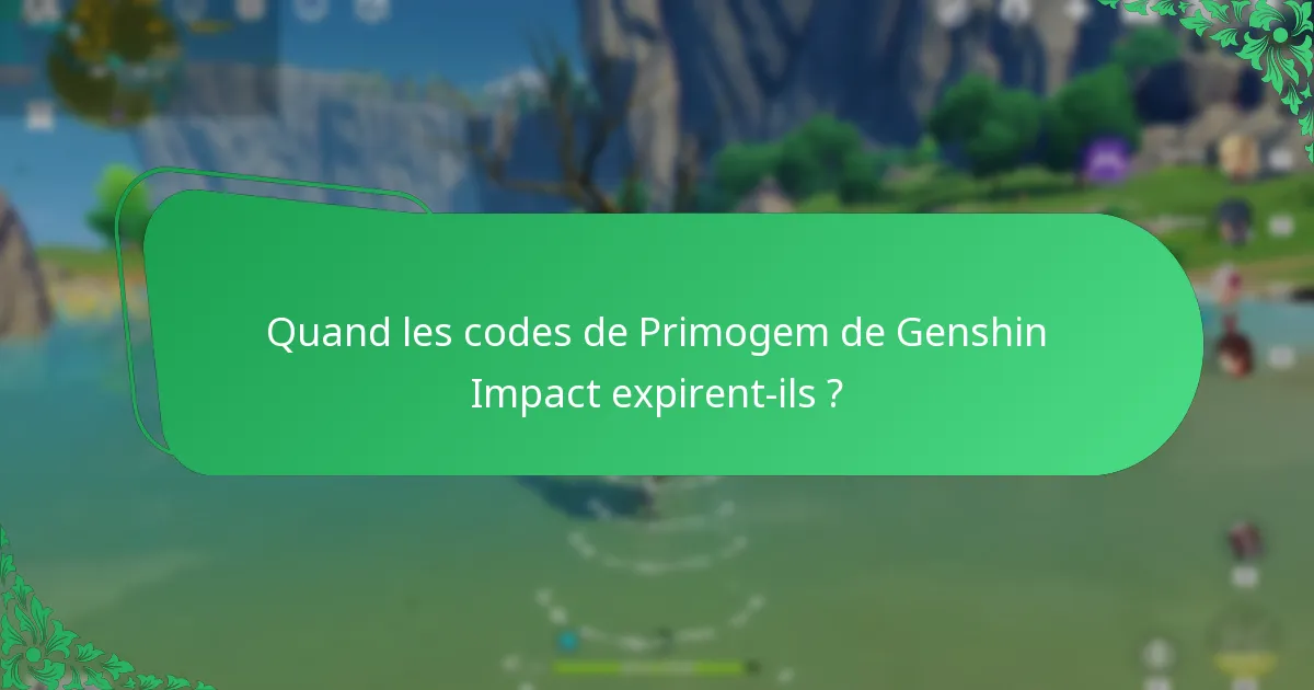 Comment puis-je vérifier la validité des codes de Primogem de Genshin Impact ?