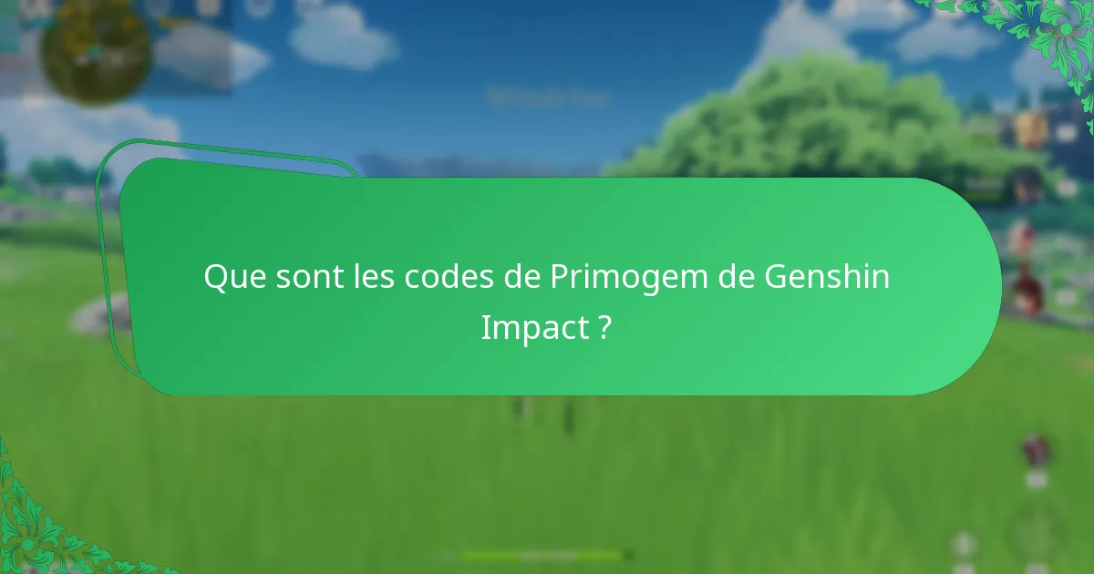 Comment les joueurs peuvent-ils échanger des codes de Primogem ?
