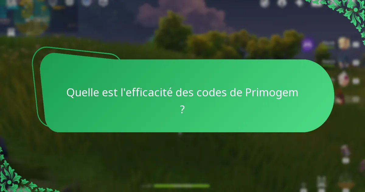 Quelles promotions passées ont conduit à des codes de Primogem ?