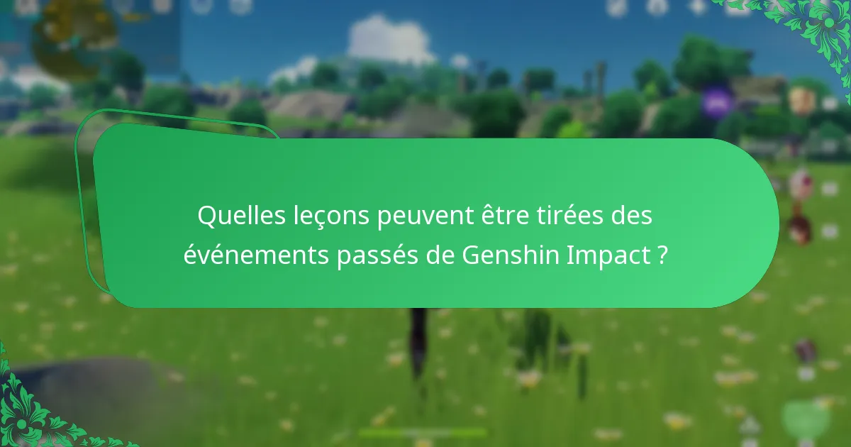 Comment les joueurs peuvent-ils maximiser leur participation aux événements de Genshin Impact ?