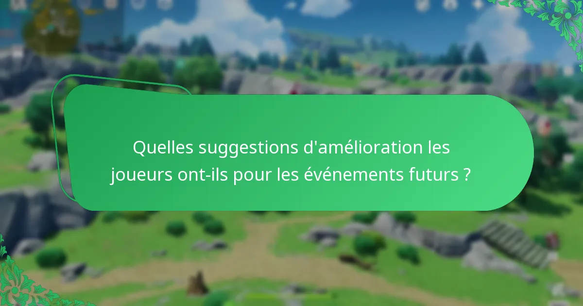 Quels événements ont le plus d’engagement des joueurs ?